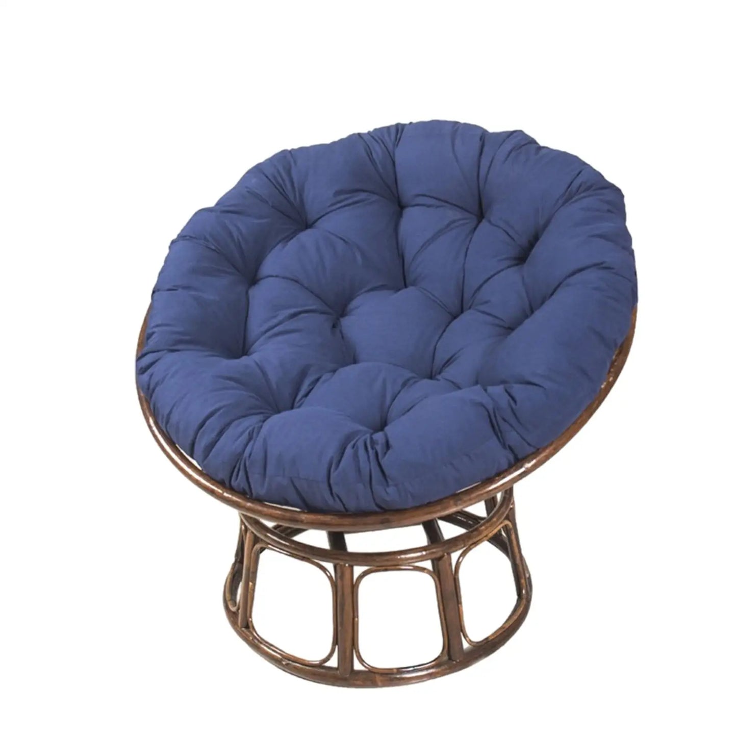 20-Inch Round Papasan Chair Cushion – Thick Egg Chair Mat for Garden, Hanging Basket, Courtyard & Bedroom Accessory