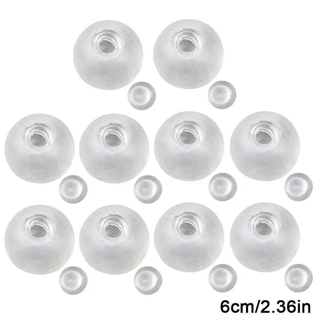 10-Piece Sphere Jewelry Casting Molds - DIY Silicone Ball Molds for Handmade Crafts and Stress Relief Toys