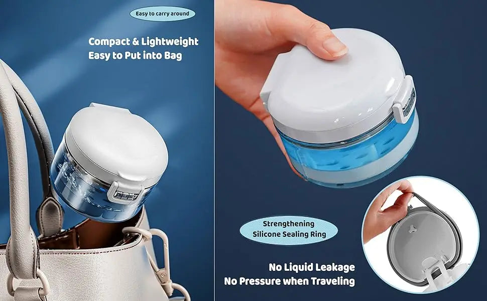 Clear Denture Case – Large Denture Bath Box with Strainer for Storage & Travel, Mouth Guard Cleaning Container