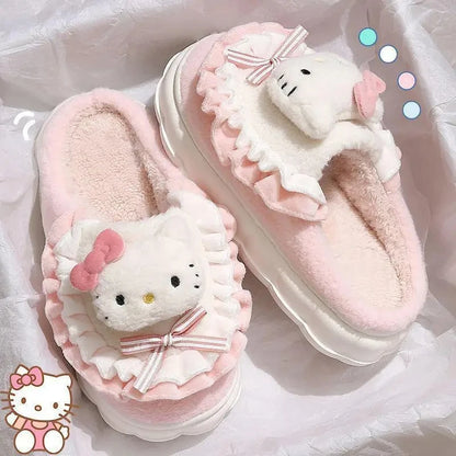 Kawaii Sanrio Kuromi Plush Backpack – Lolita Style Stuffed Animal Doll, My Melody Tote Bag for Women & Girls, Christmas Gift