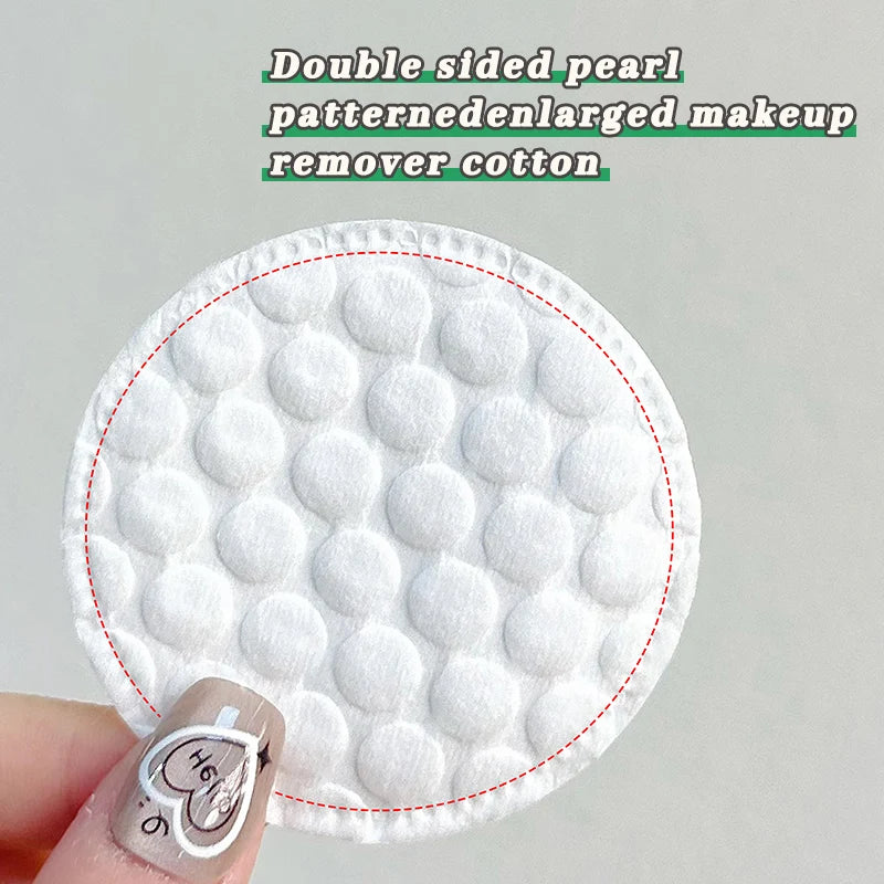Soft Breathable Cotton Pads - 100/200pcs Double-Sided Facial Cleansing & Makeup Removal Pads