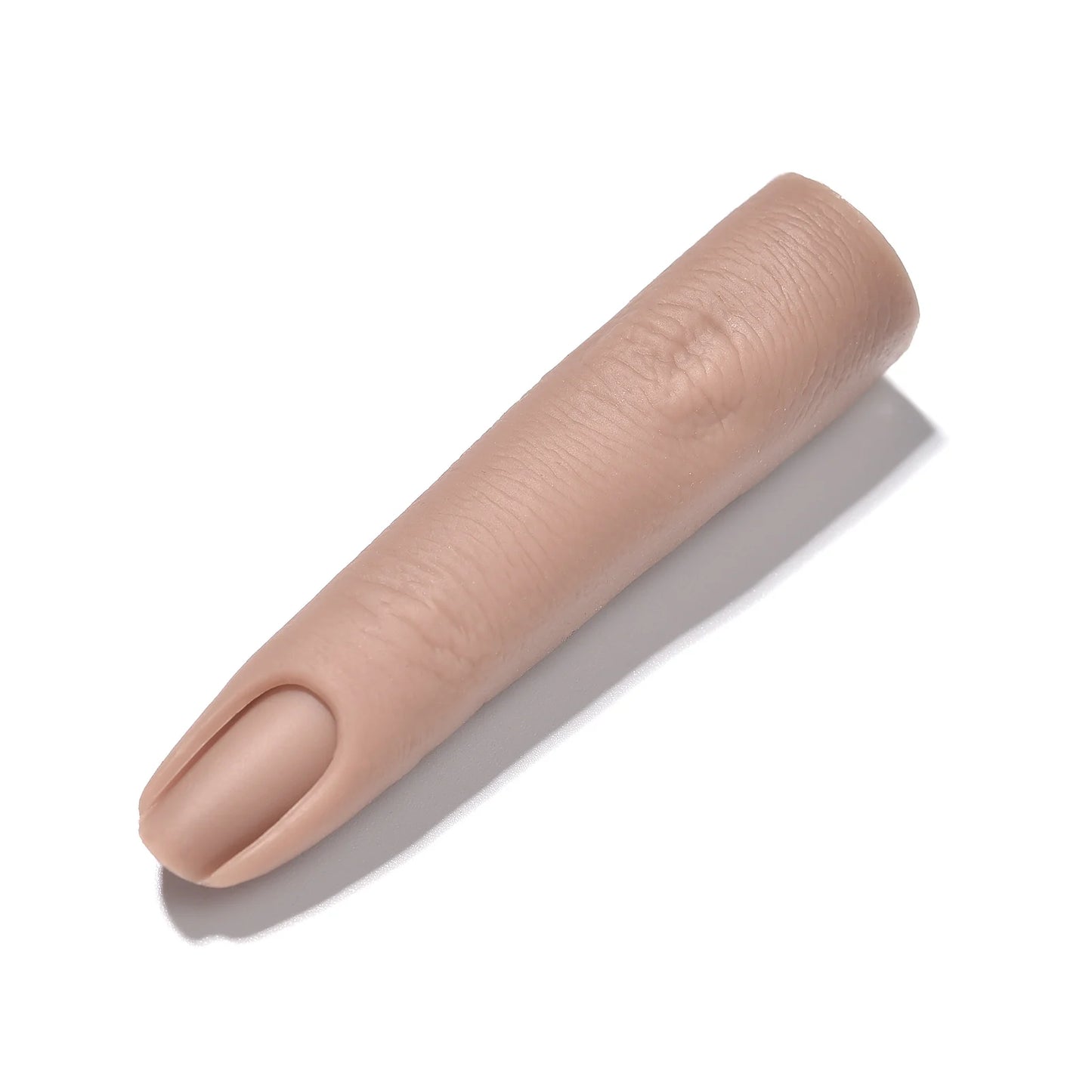 Realistic Silicone Nail Art Practice Finger - Manicure Training & Display Tool