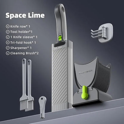 ONCE FOR ALL Meat Slicer Knife Set — Manual Kitchen Cleaver for Slicing & Shredding Fresh Beef