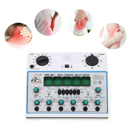 Electro Acupuncture Stimulator KWD808-I – Nerve & Muscle Therapy, 6 Waveforms, 6 Output EMS Massager
