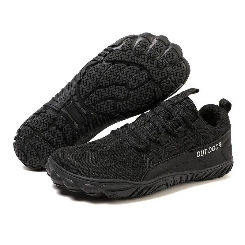 New Plus-Size Hiking & Outdoor Shoes – Wide Fit Barefoot Casual Sneakers for Men & Women