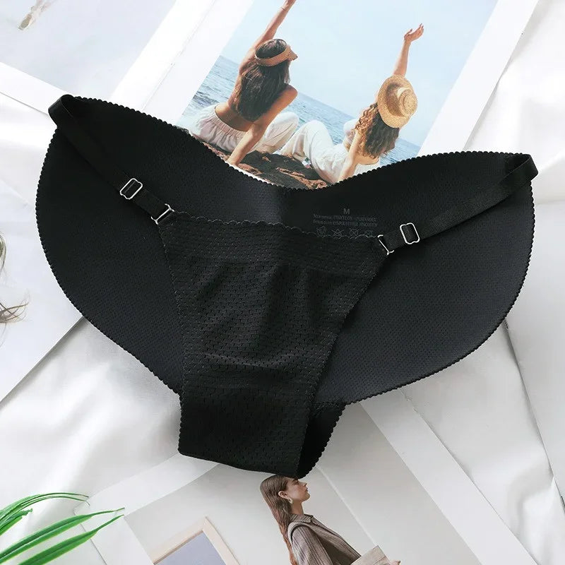 Women’s Sexy Fake Butt Body Shaper – Plus Size Padded Panties, Buttocks Enhancer Hip Pads & Shapewear Faja