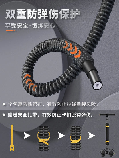Pedal Type Tensioner – Multifunctional Fitness Device for Men's Back, Abdomen & Abdominal Muscle Training, Pull Rope Workout Tool
