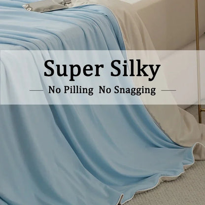 High-Quality Cooling Blanket – Smooth Air-Conditioning Comforter, Lightweight Summer Quilt with Double-Sided Cooling Fabric