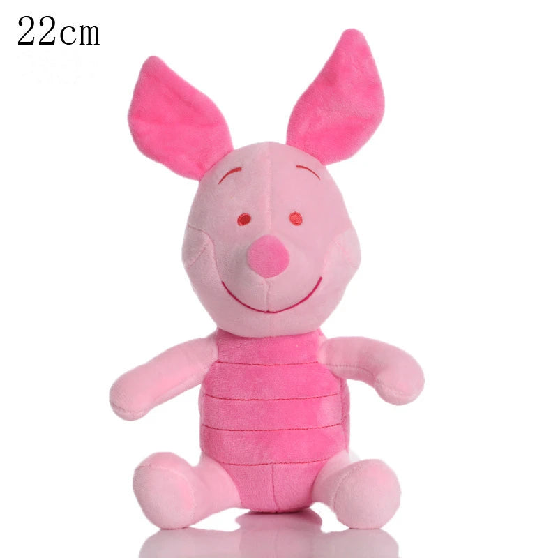 Cute Cartoon Plush Doll — Bear, Donkey, Tigger & Piglet Rag Doll | Soft Sitting Toy for Kids