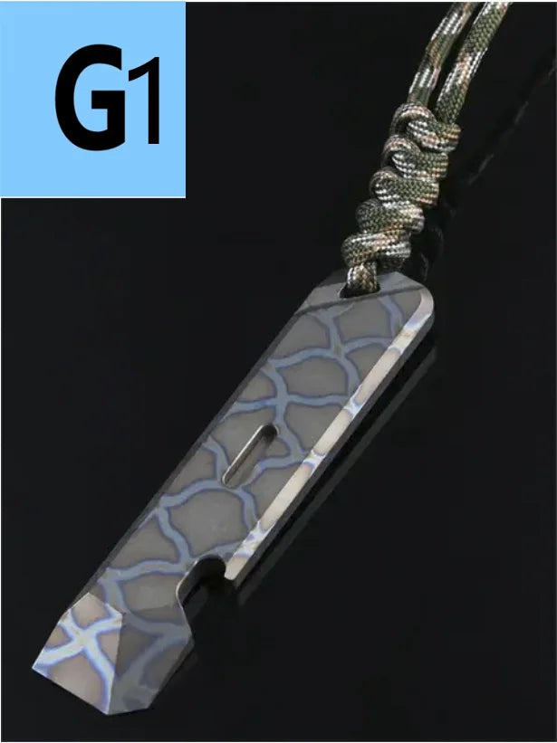 Titanium Alloy Multifunction EDC Tool – Wrench, Pry Bar, Bottle Opener & Screwdriver for Outdoor Use