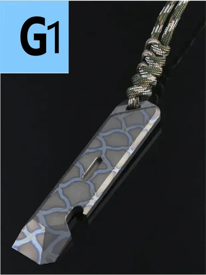 Titanium Alloy Multifunction EDC Tool – Wrench, Pry Bar, Bottle Opener & Screwdriver for Outdoor Use