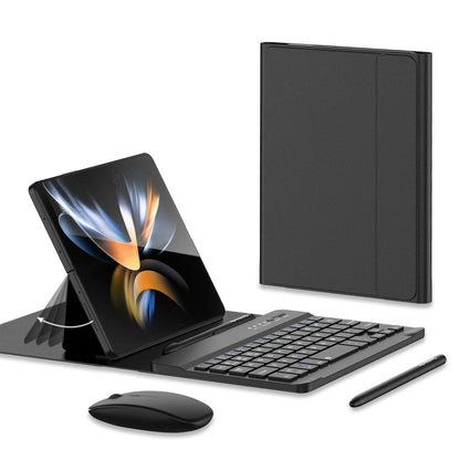 Wireless Bluetooth Mouse & Pen Keyboard Case for Samsung Galaxy Z Fold 2/3/4/5/6 – Mini Meeting Recorder Case