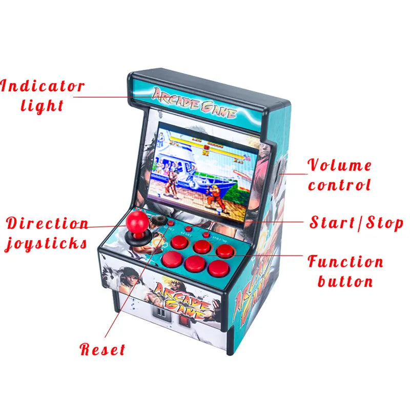 2.8-Inch 16-Bit Mini Handheld Video Arcade Console - Portable Gaming System with 150+ Classic SEGA Retro Games Built-In