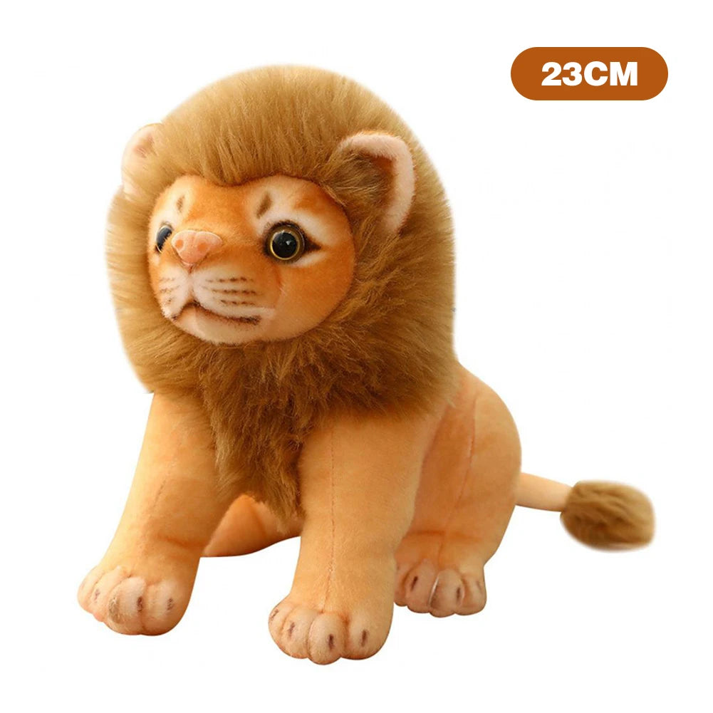 Simulation Tiger & Lion Plush Toy – Kawaii Stuffed Animal Doll, Pillow & Home Decor Gift for Kids