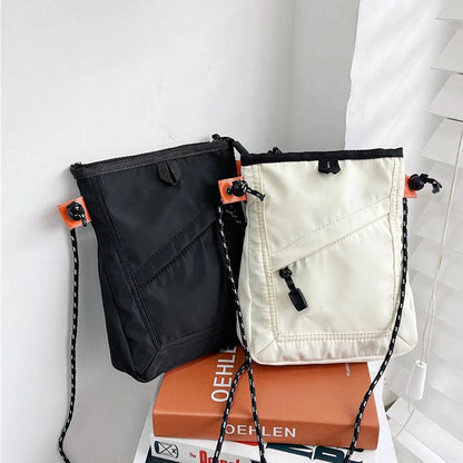 Fashion Mini Waterproof Messenger Bag: Small Square Travel Bag for Men and Women - Casual Shoulder Crossbody Mobile Phone Bag