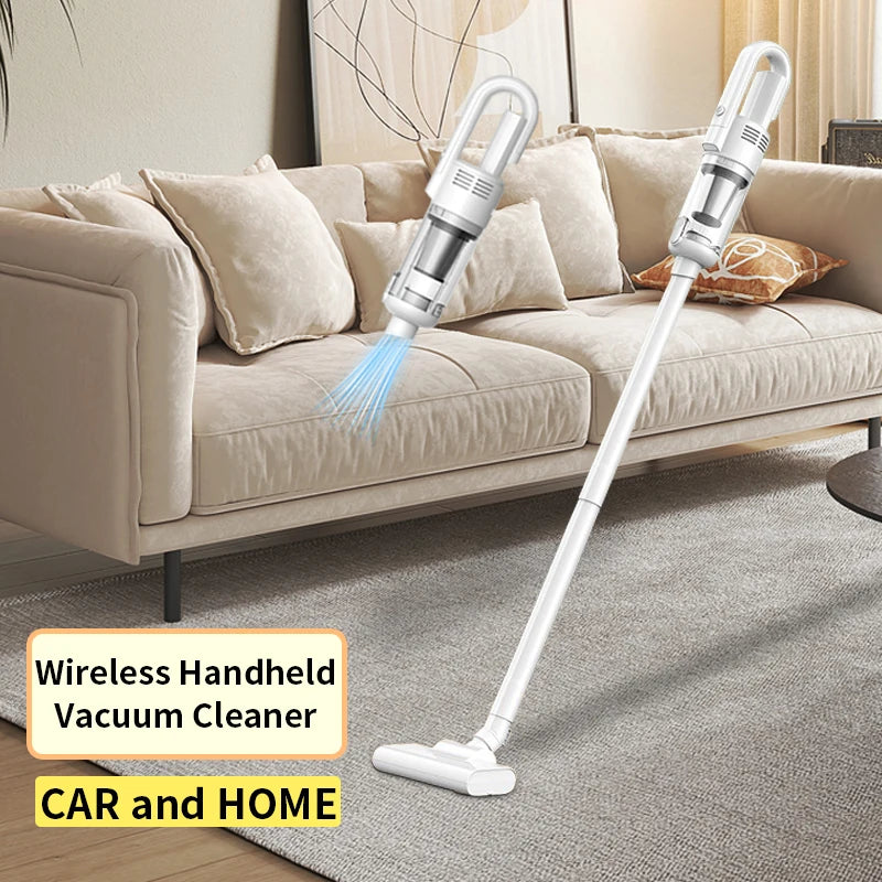 Multifunction Wireless Car Vacuum Cleaner – 6500Pa Powerful Handheld Cleaner with Metal Filter for Home & Auto Use