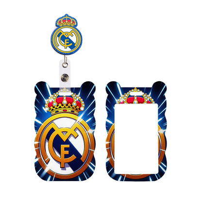 Spanish Football Neck Strap Lanyard – Cartoon Badge Holder ID Card for Kids, Students, Girls & Boys Gift