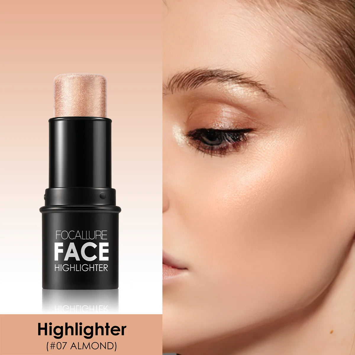 FOCALLURE Bronzer Highlighter Stick - Waterproof Body & Face Contour, Corrector & Illuminator Cream for Women's Makeup