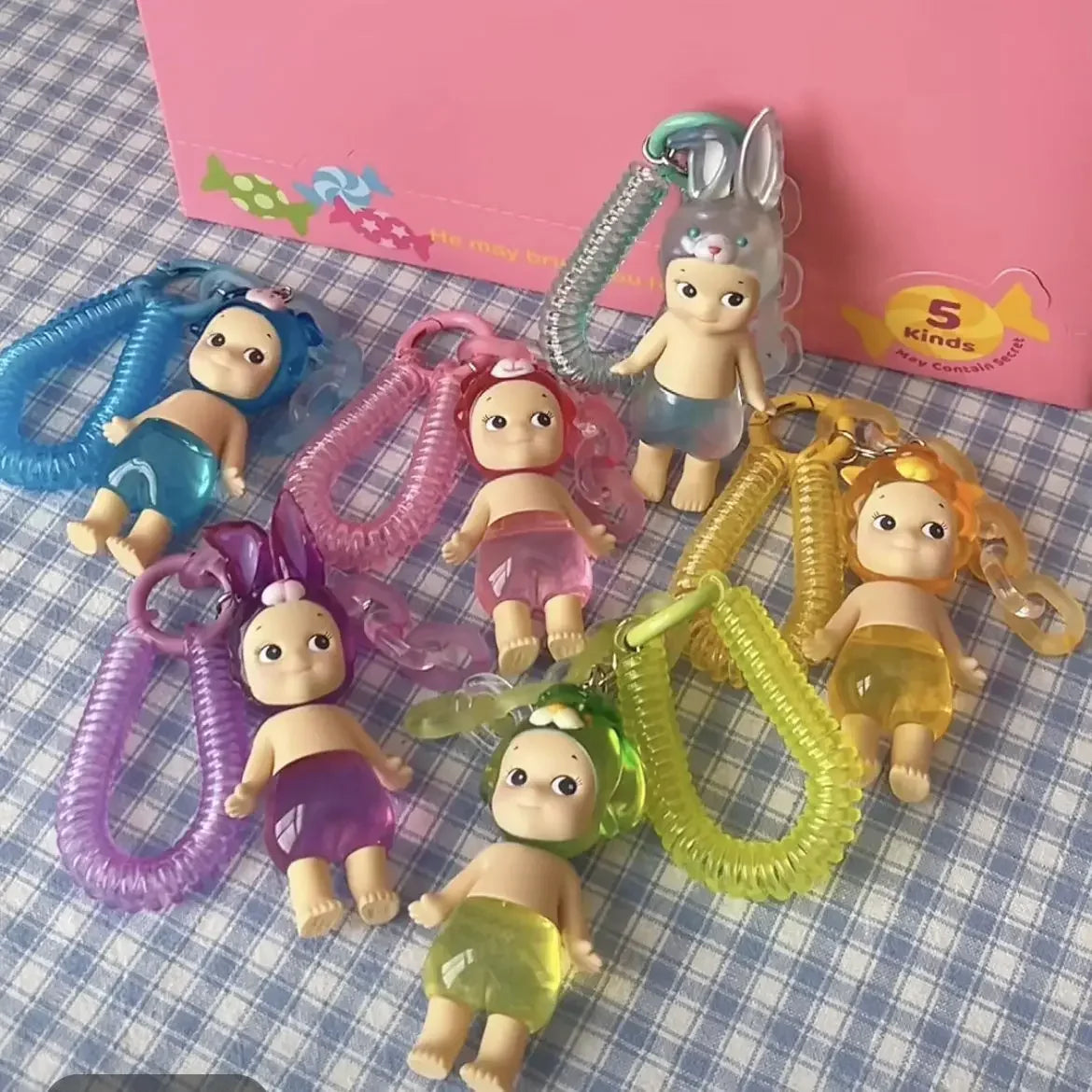 Sonny Angel Candy House Series Blind Box – Cute Doll Keychain Pendant, Handmade Birthday Gift for Girls