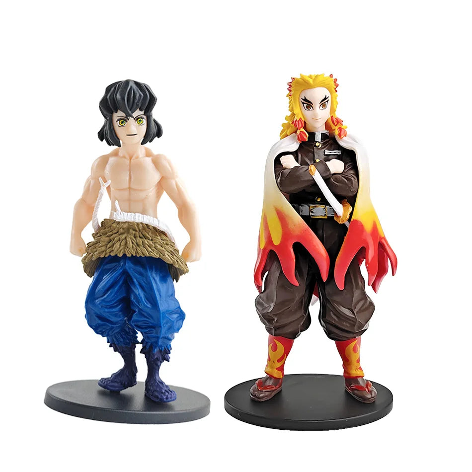 Demon Slayer Kimetsu No Yaiba Action Figures – Tanjirou, Zenitsu & Nezuko PVC Model Toys