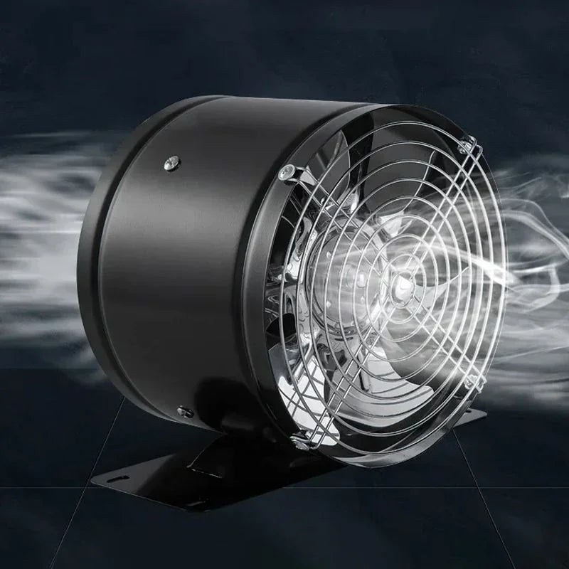 Powerful Silent Exhaust Fan – One-Way Booster, Quiet Inline Duct Blower with Pure Copper Motor, Low Noise HVAC Vent