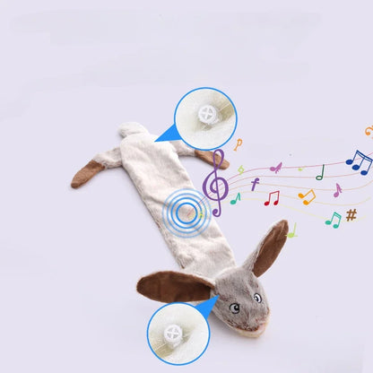 Funny Stuffingless Dog Toys – Durable Plush Animal Chew Toy with Squeakers & Crinkle, New Pet Squeak Toy