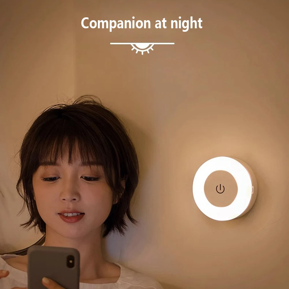 0.6W LED Night Light – Wireless Rechargeable, Touch-Controlled, Magnetic & Dimmable Lamp, Ideal for Baby Nursery and Kitchen