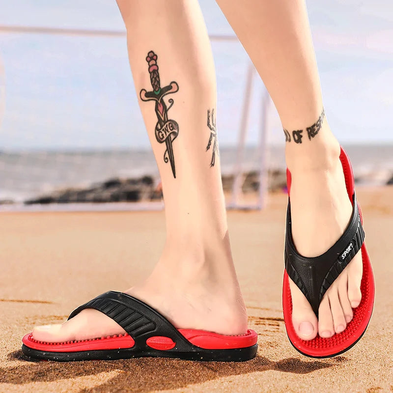 New Summer Fashion Men’s Light Slippers – Casual, Breathable Indoor & Outdoor Footwea