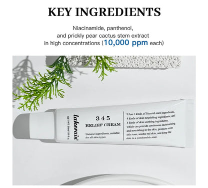 345 Relief Cream – Moisturizing & Soothing Care for Blemish-Free, Nourished Skin