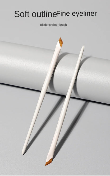 Upgrade Blade Eyeliner Brush | Ultra-Thin Fine Angle Flat Brush for Eyebrows & Under-Eye Makeup | Precise Detail White Brush