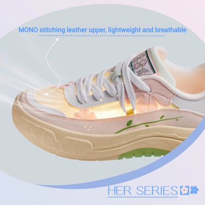 361° Women's Board Sneakers - Breathable Thick-Soled Anti-Slip Casual Shoes 682526608