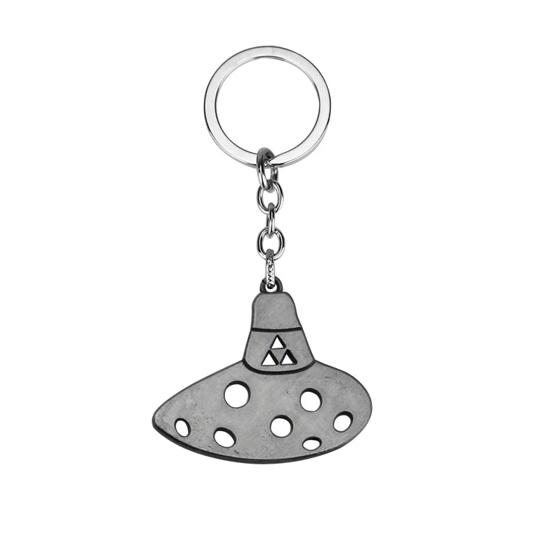 Zelda Shield Keychain – Enamel Metal Symbol Pendant Keyring for Men & Fans Gift