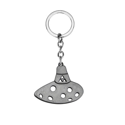Zelda Shield Keychain – Enamel Metal Symbol Pendant Keyring for Men & Fans Gift