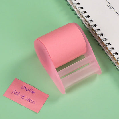 JIANWU Creative Roller Sticky Notes – Reusable Memo Notepad for Office, Diary & Message Writing Stationery Accessories