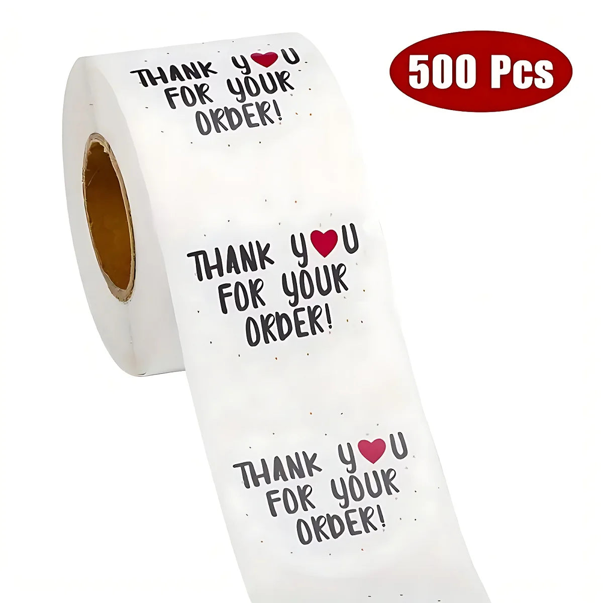 500pcs Thank You for Your Order Stickers - DIY Small Business Packaging, Online Store Shipping and Packing Labels