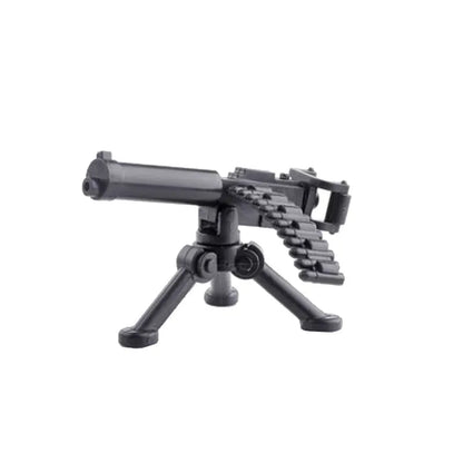 Military Building Blocks Soldier Set - Tactical Weapons Figures with Gatling Gun, Rifle, Mortar & Accessories Toy Kit