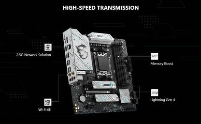 MSI B650M GAMING PLUS WIFI Motherboard - AMD B650, Supports DDR5 7200+MHz (OC), Ryzen 7000/8000 Series, AM5 Socket