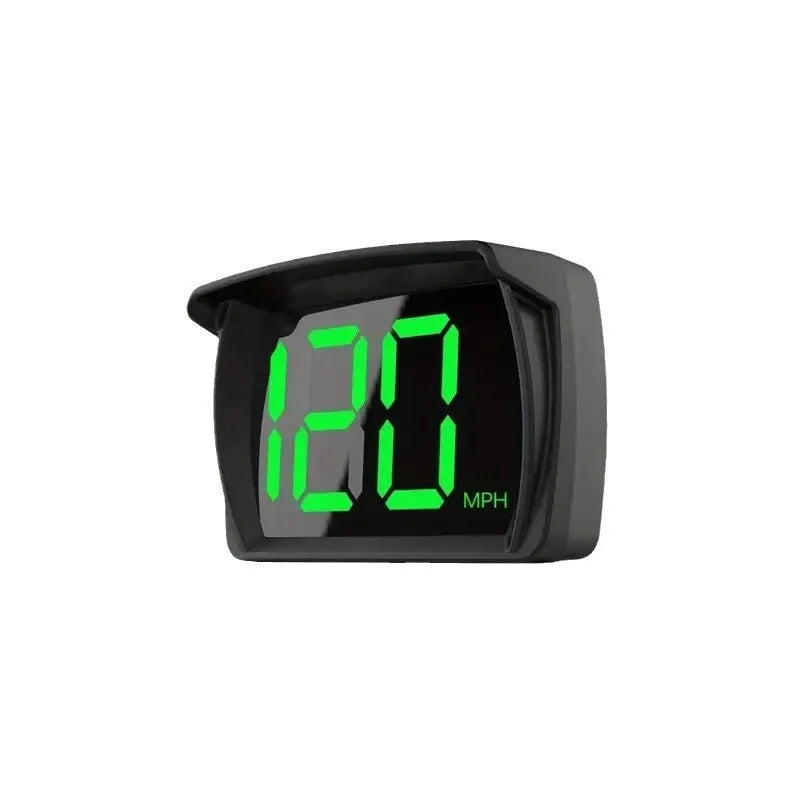 Universal Car GPS Digital HUD Speedometer - HD LCD KMH/MPH Display with Speed Reminder, Dual Chips & Plug-and-Play