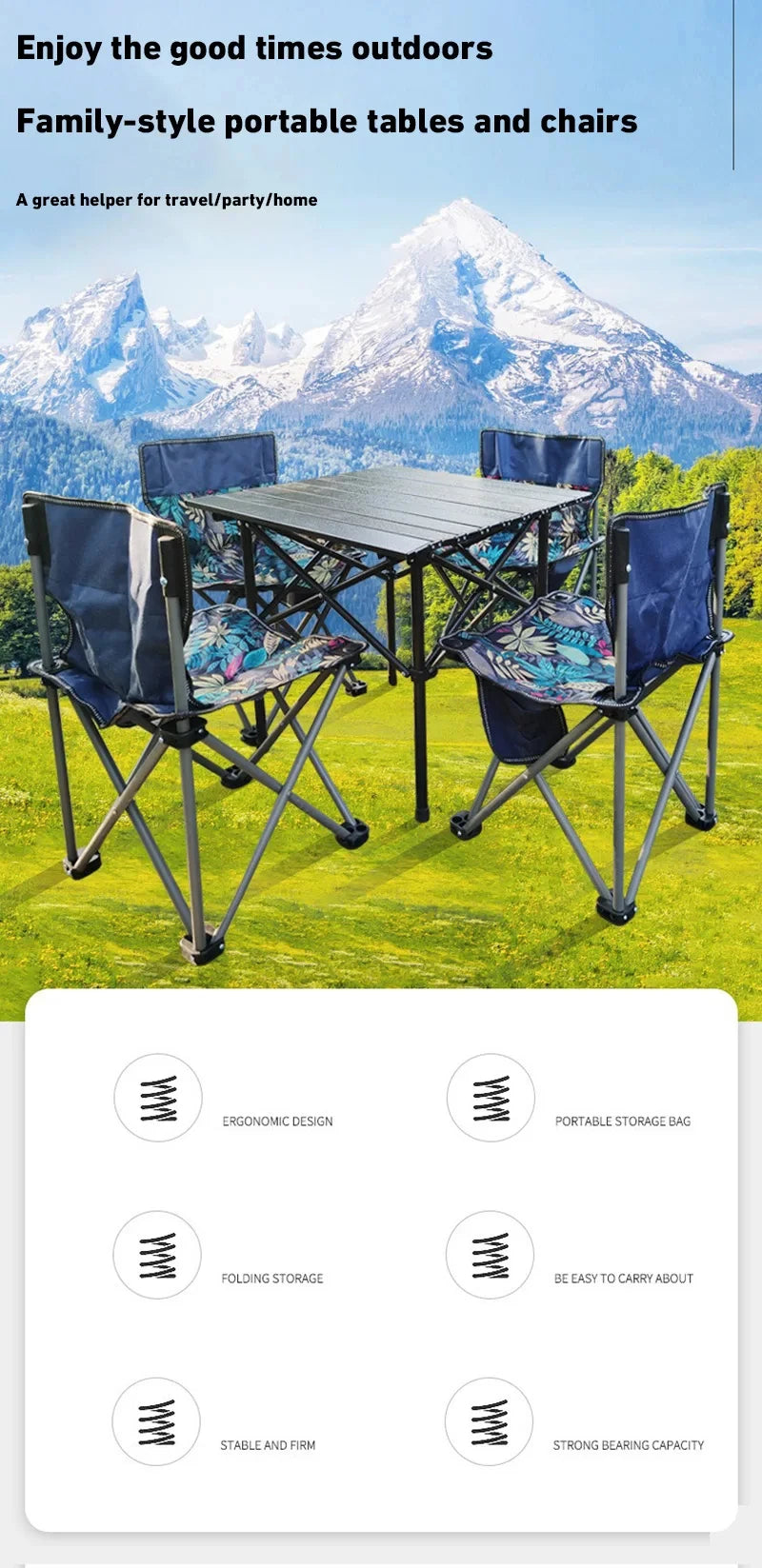 Outdoor Folding Chairs – Metal Camping & Fishing Chairs, Portable Hiking, Picnic, Beach, and Moon Sketching Stools for Tourists