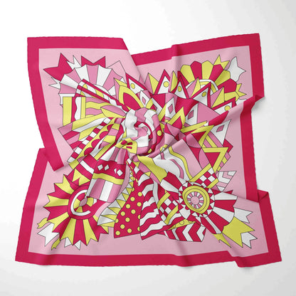 70x70cm Chiffon Square Scarf - 2025 Printed Foulard Neck & Hair Fashion Accessory for Women