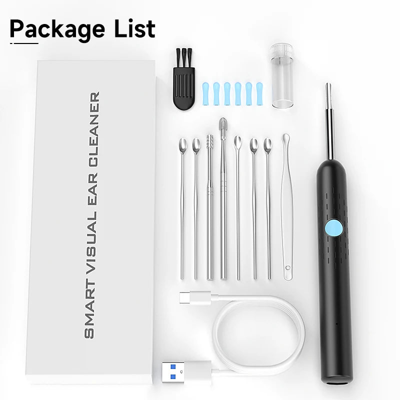WiFi Visual Ear Sticks – HD 1080P 4.2MM Mini Otoscope Camera, Wireless Ear Picker & Cleaner, Endoscope for Ear Wax Removal & Health Care