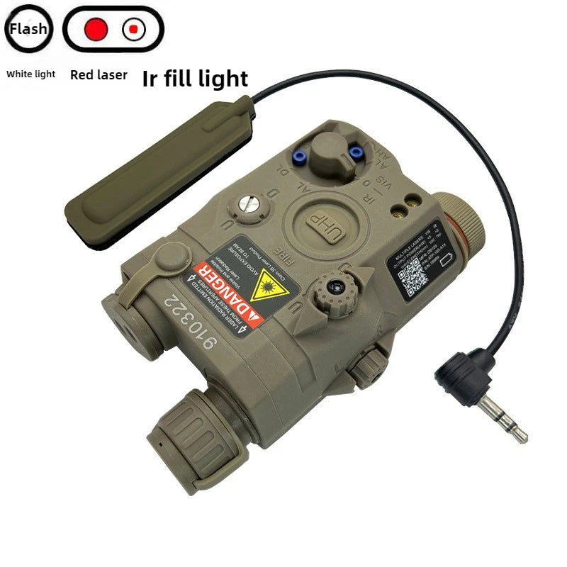PEQ15 Red Laser Tactical Flashlight – IR Fill Light Indicator with Strong LED Flash, New Overseas Version