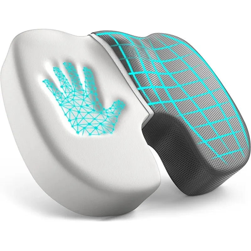Ergonomic Memory Foam Seat Cushion – Hemorrhoid Relief Office Chair Cushion for Long Sitting Comfort (Students & Office Use)