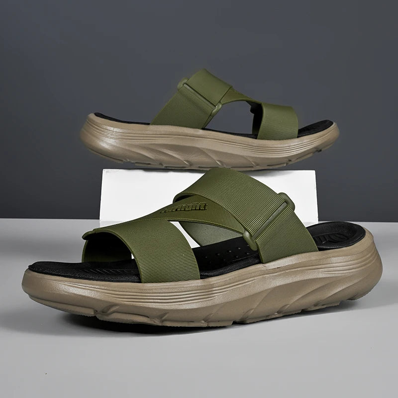 Men’s Summer Sandals - Lightweight Thick Sole Non-Slip Casual Walking Shoes
