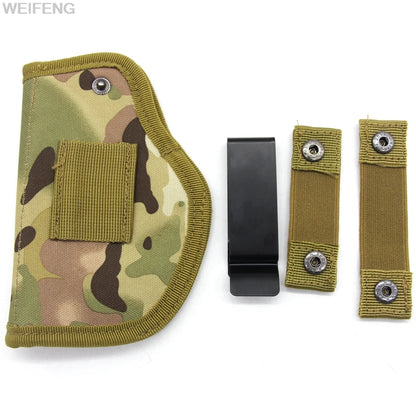 Tactical Concealed Carry Gun Holster – Universal Pistol Holster for Glock 17/19, Beretta M9, SIG with Laser Light Cover