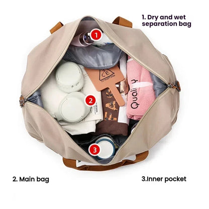 Large Capacity Fitness & Travel Bag – Clothing Storage, Short Distance Luggage, Anti-Sailor Sports Duffel