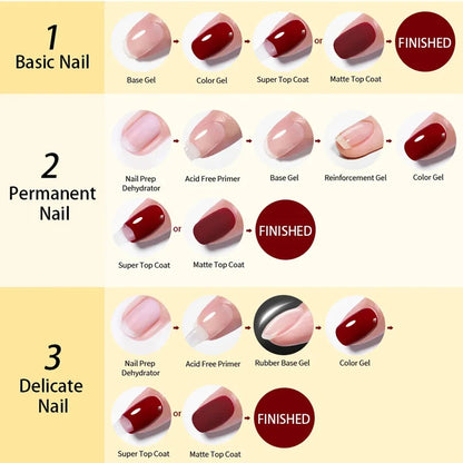 10ml Clear Builder Nail Gel – Strengthening Extension Gel & Base Coat in a Bottle, Soak-Off UV/LED Polish
