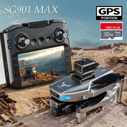 SG109 PRO MAX Drone - 8K Professional GPS HD Camera, 5G WiFi FPV Video, 4K UAV with 5.9 Inch Large Screen Remote Control