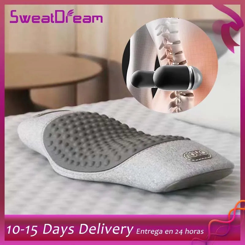 Electric Waist Pillow – Heated Vibrating Sleep Pad for Lumbar Support & Pain Relief