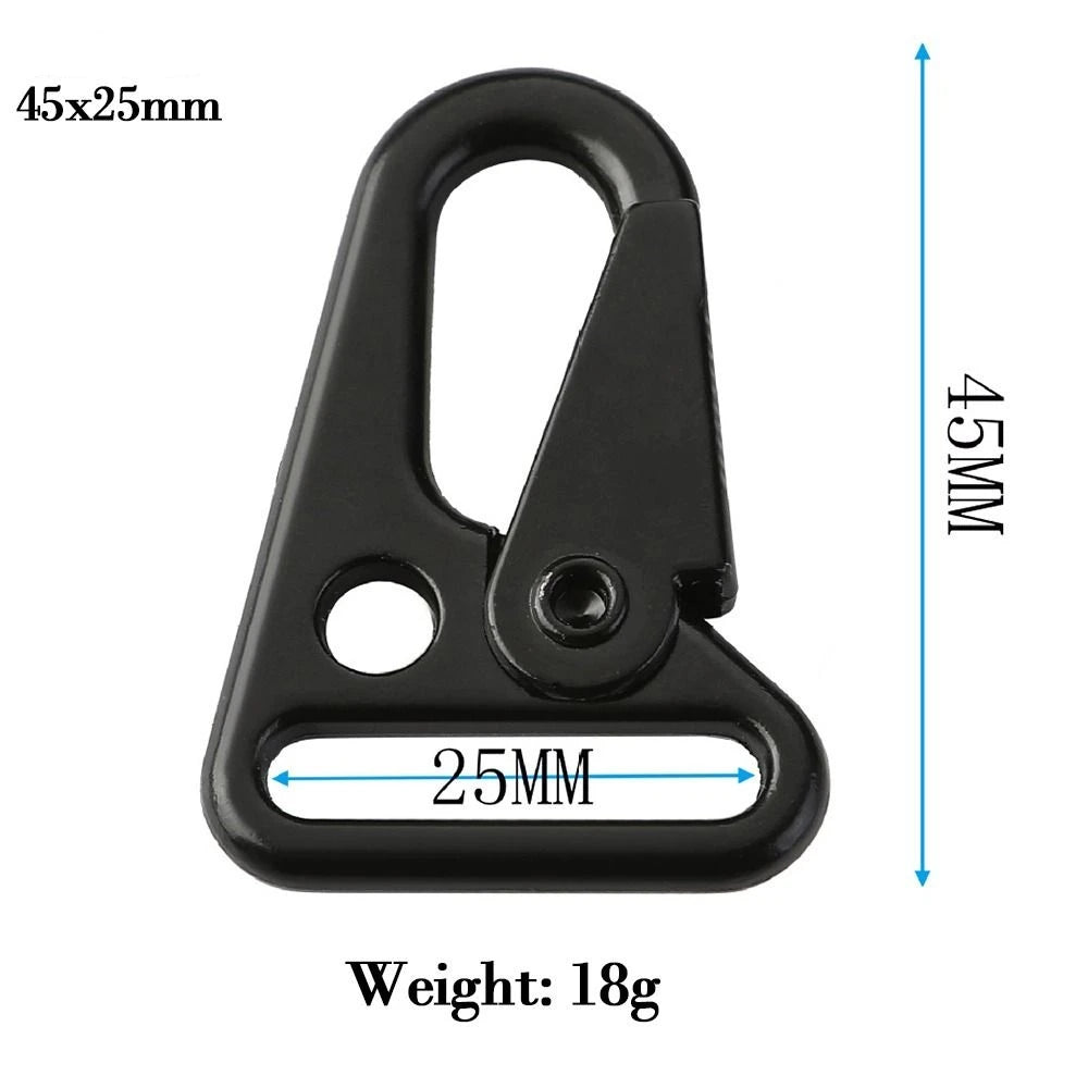 Aluminum Eagle Hook Carabiner Buckle – 10 Sizes Outdoor Climbing Strap Clip Tool